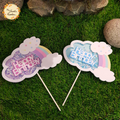 Happy Birthday with Cloud Shaker Paper Insert