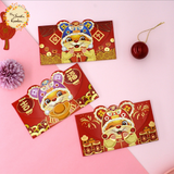 Assorted Tiger Wearing Hat Themed Red Packet