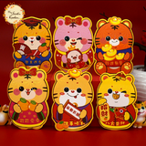 Assorted Tiger Outline Red Packet