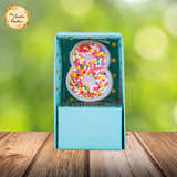 Sprinkled Numbered Candle