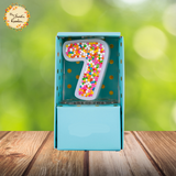 Sprinkled Numbered Candle