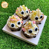 Marshmallow Eyed Monster Artistic Cupcake