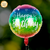 Happy Birthday Round Foil Balloon