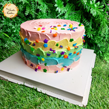 DIY Stucco Cake Base