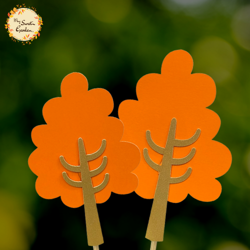 Autumn Tree Theme Paper Insert