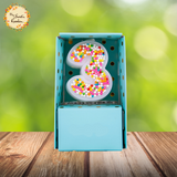 Sprinkled Numbered Candle