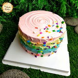 DIY Stucco Cake Base