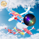 LED Light Motor Airplane Toy