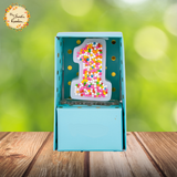 Sprinkled Numbered Candle