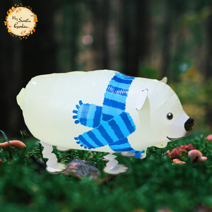 Bear Themed Walking Helium Foil Balloon