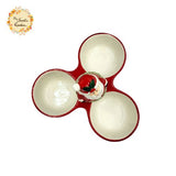 Christmas Serving Platters with Divided Compartments