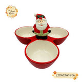 Christmas Serving Platters with Divided Compartments
