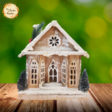 Gingerbread Wooden House Christmas Decorations