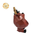 Christmas Reindeer Ceramic Bowls with Stand