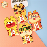 Assorted Two-Layer Tiger Themed Red Packet