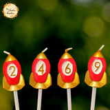 Rocket Numbered Candle