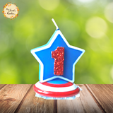 Superhero Numbered Candle