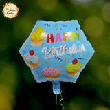 Happy Birthday Hexagonal Foil Balloon