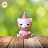 Party Bear Ceramic Figurine