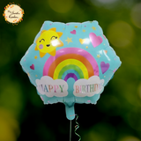 Happy Birthday Hexagonal Foil Balloon