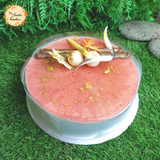 Eastern Asia Raspberry Golden Mousse Cheesecake