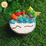 Unicorn Smiley Face Artistic Cupcake C