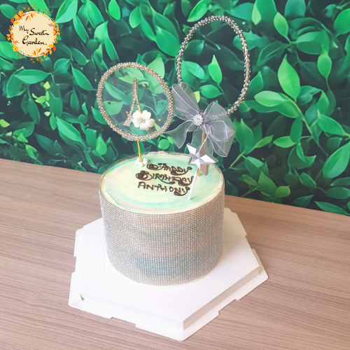 DIY Watercolor Ombre Cake Base A
