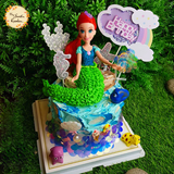 DIY Abstract Buttercream Painted Cake Base B