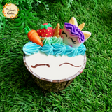 Unicorn Smiley Face Artistic Cupcake C