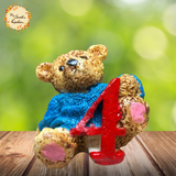 Bear in Sweater Numbered Candle