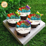 Unicorn Smiley Face Artistic Cupcake C