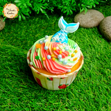 Mermaid Tail Swirl Artistic Cupcake A