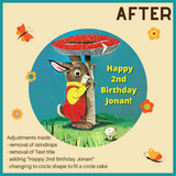 Round Edible Icing Sheet