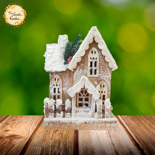 Gingerbread Wooden House Christmas Decorations