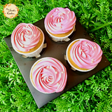 Pink Rose Classic Cupcake