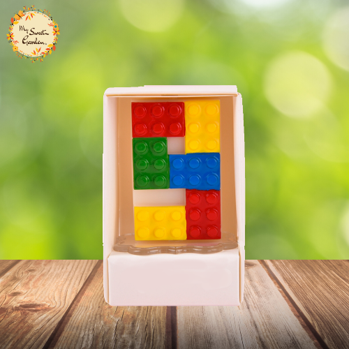Lego Themed Candle