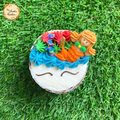 Unicorn Smiley Face Artistic Cupcake B