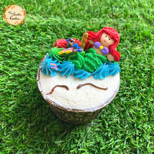 Unicorn Smiley Face Artistic Cupcake B