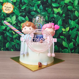 DIY Watercolor Ombre Cake Base A