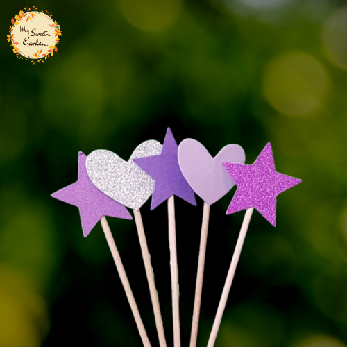 Assorted Heart and Stars Art Paper Insert