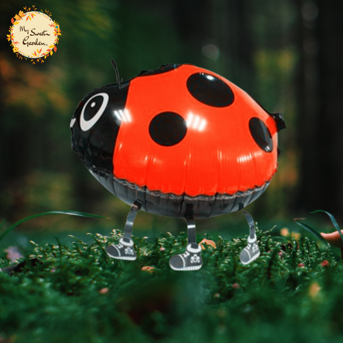 Ladybug Walking Helium Foil Balloon