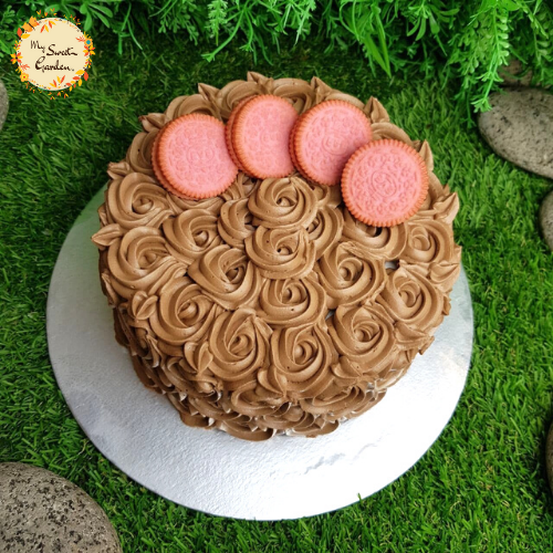 Sakura Peach Cookie "Surprise" Cake