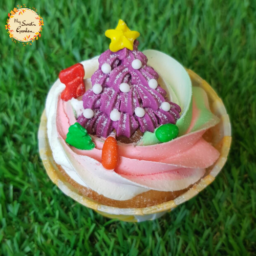 Christmas Tree Artistic Cupcake C