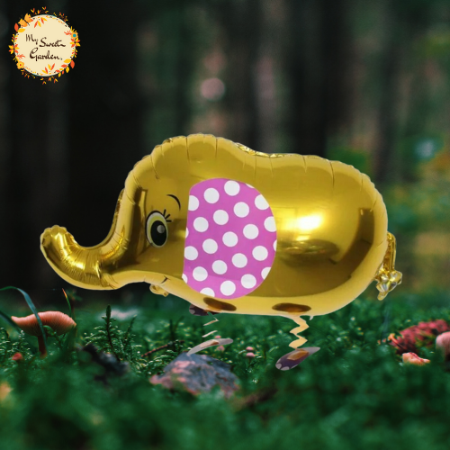 Elephant Walking Helium Foil Balloon