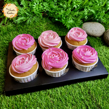 Pink Rose Classic Cupcake