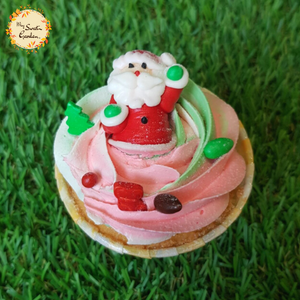 Santa Claus Full Body Christmas Artistic Cupcake B