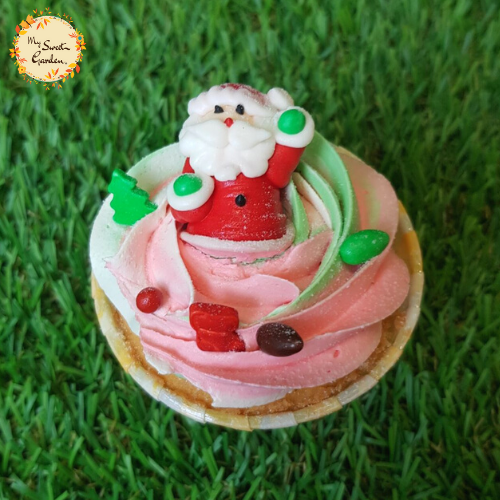 Santa Claus Full Body Christmas Artistic Cupcake B