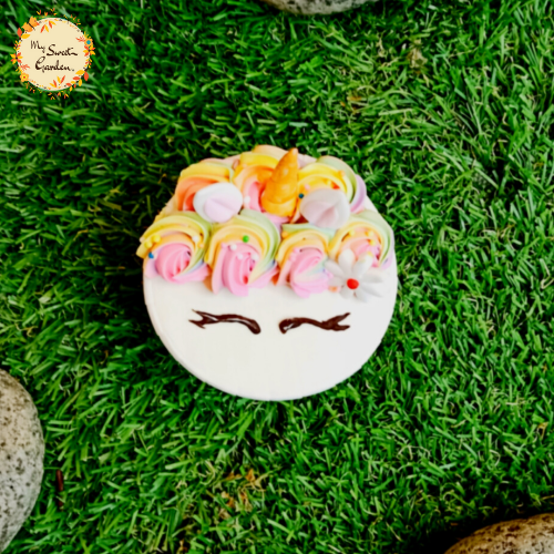 Unicorn Smiley Face Artistic Cupcake A