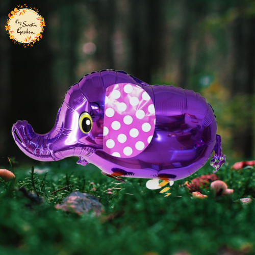 Elephant Walking Helium Foil Balloon