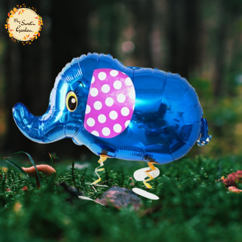 Elephant Walking Helium Foil Balloon